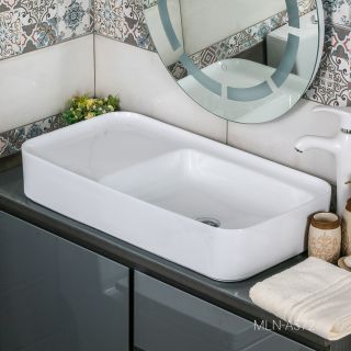 Накладная раковина Melana A572-805 77см белый